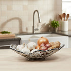 EHAIKA Sea Coral Onions Garlic Potatoes Carrots Plate - Aluminium Dinning Tableware (SG Stock)