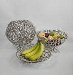 EHAIKA Sea Coral Design Serving Plate / Bowl (Set of 3) - Dinner Party, Aluminium Dinning Tableware