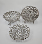 EHAIKA Sea Coral Design Small Opening Fruit Bowl - Dinner Party, Aluminium Dinning Tableware