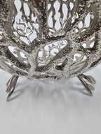 EHAIKA Sea Coral Design Small Opening Fruit Bowl - Dinner Party, Aluminium Dinning Tableware