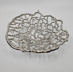 EHAIKA Sea Coral Design Fruit / Cake Serving Plate - Dinner Party, Aluminium Dinning Tableware