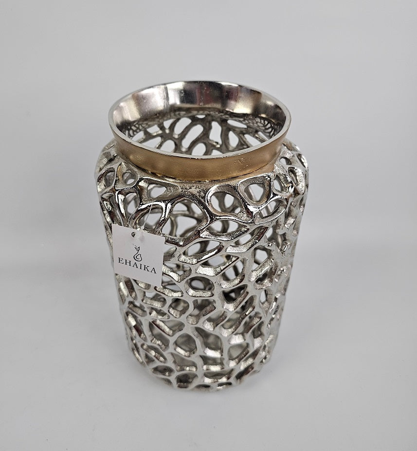 EHAIKA Sea Coral Flower Vase / Candle Holder - Aluminium Decorative Dinning Tableware