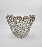 EHAIKA Sea Coral Fruits Basket Bowl (Large) - Aluminium Decorative Dinning Tableware