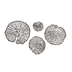 EHAIKA Wall Decoration Art (XL) - Aluminum Gilded Lily Pad – Dual Tone Gold & Bronze Finished