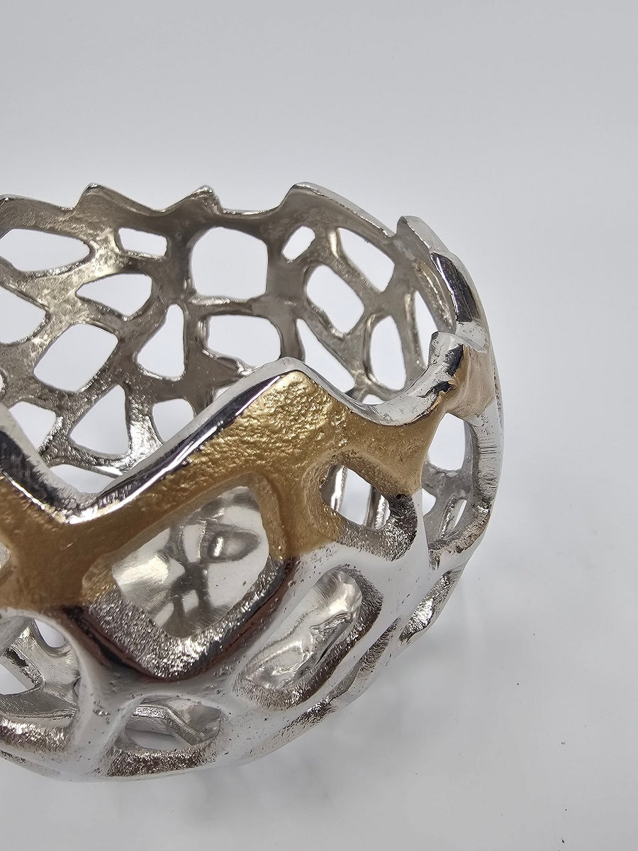 EHAIKA Sea Coral Votive Candle Bowl (Small) - Aluminium Decorative Dinning Tableware