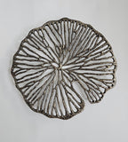 EHAIKA Wall Decoration Art (Medium) - Aluminum Gilded Lily Pad – Dual Tone Gold & Bronze Finished