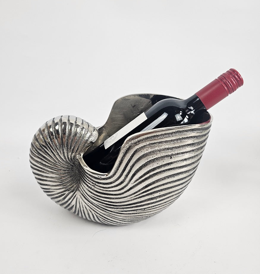 EHAIKA Sea Shell Single Wine Holder - Aluminium Decorative Home Decoration Dinning Tableware