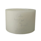EHAIKA 3 Wicks Unscented Pillar Candle 15 x 10 cm – Fragrance Free, Smokeless, Dripless, 60 hours Burning