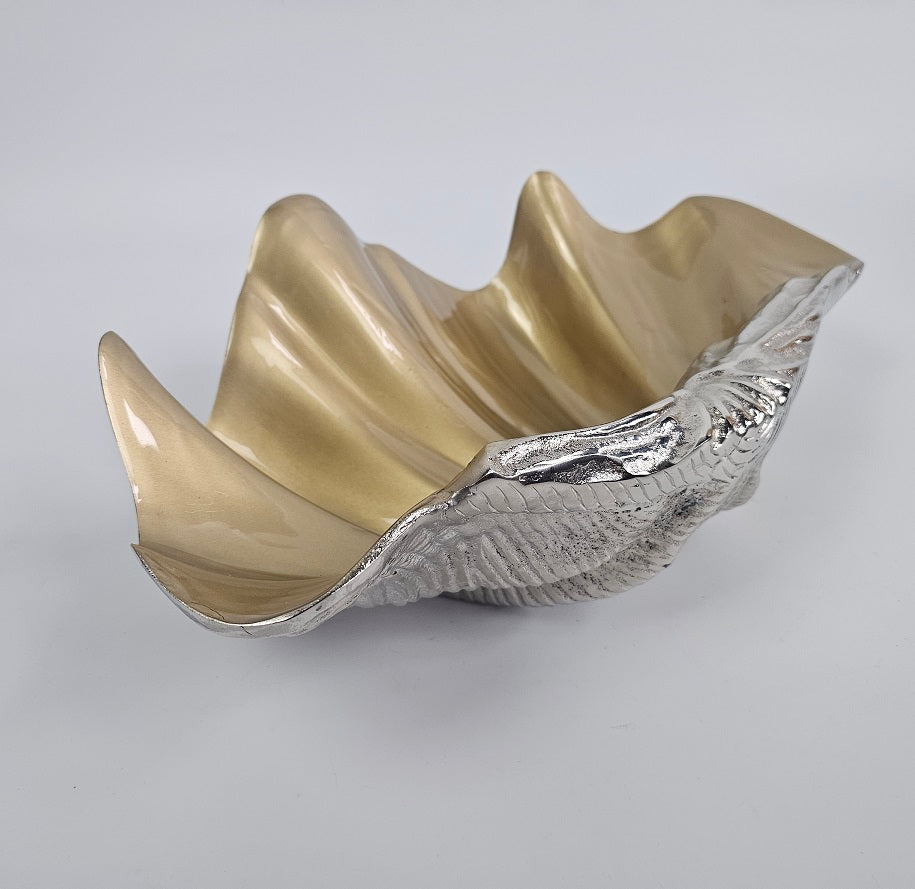 EHAIKA Sea Shell Wine Chiller Holder - Aluminium Decorative Home Decoration Dinning Tableware