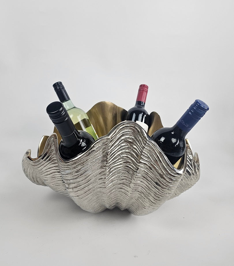 EHAIKA Sea Shell Multi-Wine Chiller - Aluminium Decorative Home Decoration Dinning Tableware