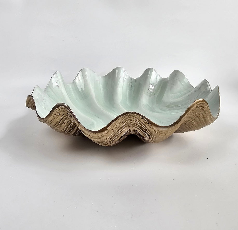 EHAIKA Sea Shell fruits Bowl / Sashimi Platter Server - Aluminium Decorative Home Dinning Tableware