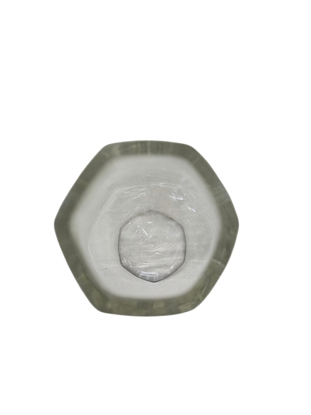 EHAIKA Clear Glass Flower Vase Bowl With Strait Cut Patterned - Diamond Shaped
