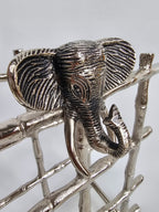 EHAIKA Wine Rack With Elephant Head (Small) - Safari Decorative Serving Tableware