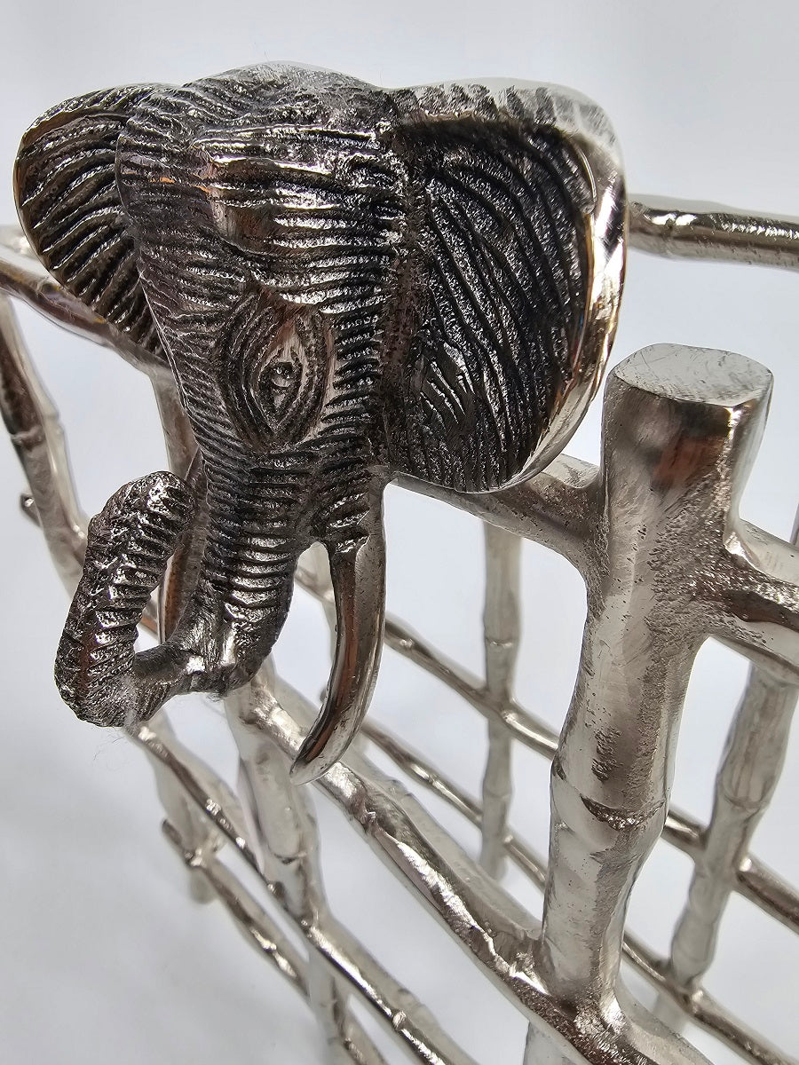 EHAIKA Wine Rack With Elephant Head (Big) - Safari Decorative Serving Tableware