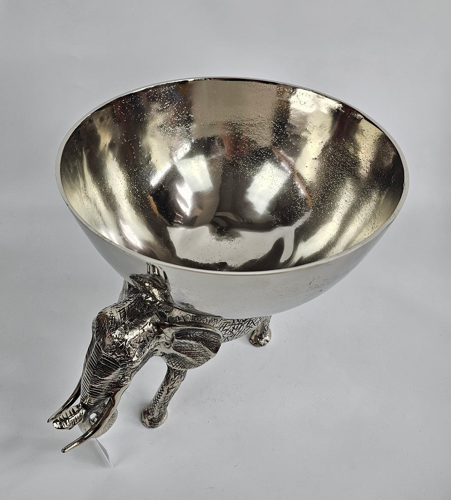 EHAIKA Wine Chiller / Fruits Bowl On Elephant Sculpture - Safari Decorative Serving Tableware - SG Stock