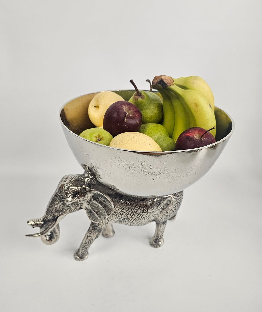 EHAIKA Wine Chiller / Fruits Bowl On Elephant Sculpture - Safari Decorative Serving Tableware - SG Stock