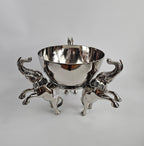 EHAIKA Large Wine Chiller / Fruits Bowl On Elephant Sculpture - Safari Decorative Serving Tableware - SG Stock
