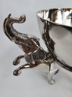 EHAIKA Large Wine Chiller / Fruits Bowl On Elephant Sculpture - Safari Decorative Serving Tableware - SG Stock