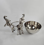 EHAIKA Large Wine Chiller / Fruits Bowl On Elephant Sculpture - Safari Decorative Serving Tableware - SG Stock