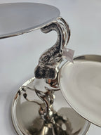 EHAIKA 3 Tier Cake / Fruits Plate On Elephant Sculpture - Safari Decorative Serving Tableware
