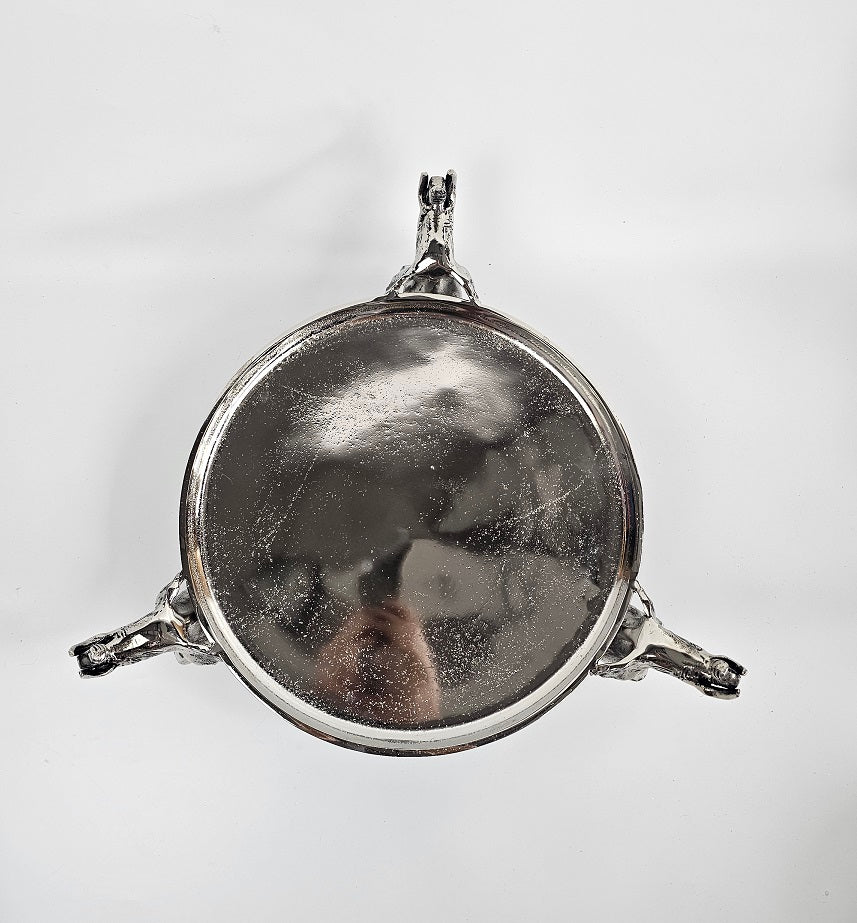 EHAIKA Cake / Fruits Serving Plate On 3 Elephant Sculpture - Safari Decorative Serving Tableware