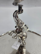 EHAIKA 2 Tier Cake / Fruits Serving Plate On Elephant Sculpture - Safari Decorative Serving Tableware