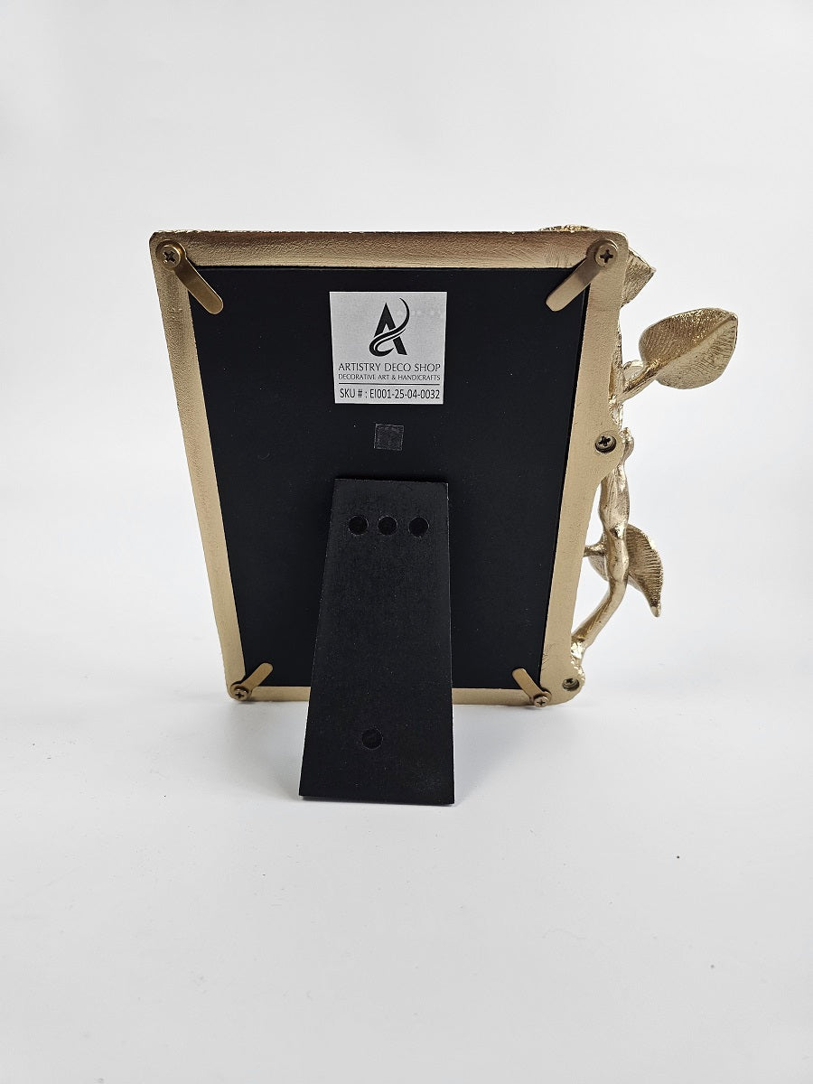 EHAIKA Photo Frame – Enamelled Aluminium Morning Glory Flower With Ombre Lilac Coloured Class