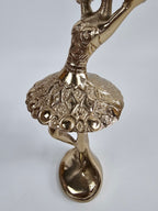 EHAIKA Ballerina Elegance Golden Colour Statue (Big) – Home Office Table Top Lady Ballet Dancer Sculpture Display Decoration Gift