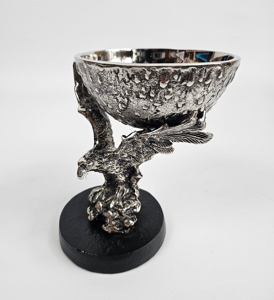 EHAIKA Eagle Bird Aluminium Statue - Key Holder & Accessories Bowl – Home Office Table Top Sculpture Display Decoration Gift