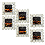 EHAIKA 50pc Tealight Candle 8hrs 4hrs – Long Burning Hours For Safety & Emergency Lighting, Decoration & Ambience, Heating Food/Drinks