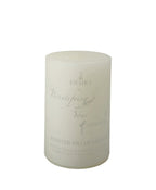 EHAIKA White Lavender Scented Pillar Candle 5 x 7.5 cm – Smokeless, Dripless, 19 hours Long Burning