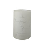 EHAIKA White Unscented Pillar Candle 5 x 7.5 cm – Fragrance Free, Smokeless, Dripless, 19 hours Long Burning