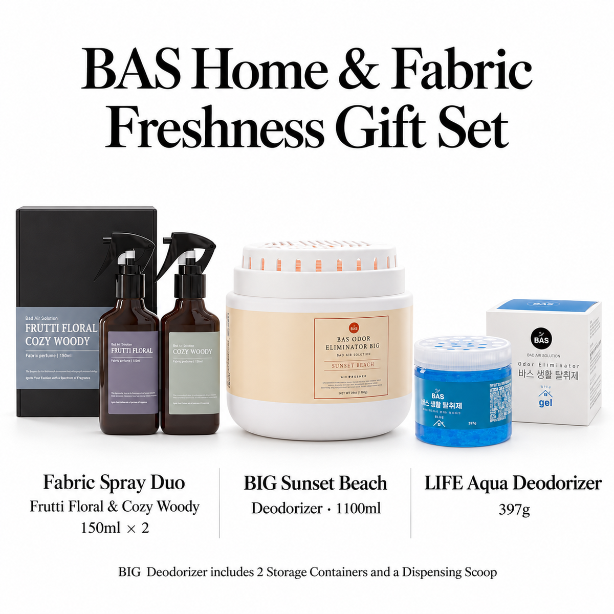 BAS Home & Fabric Freshness Gift Set (U.P. 135.70)