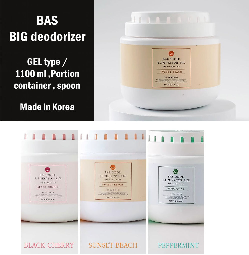BAS BIG Deodorizer | Odor Eliminator With Fragrance, 1100ML (Bubble Gel Type) - Made in Korea