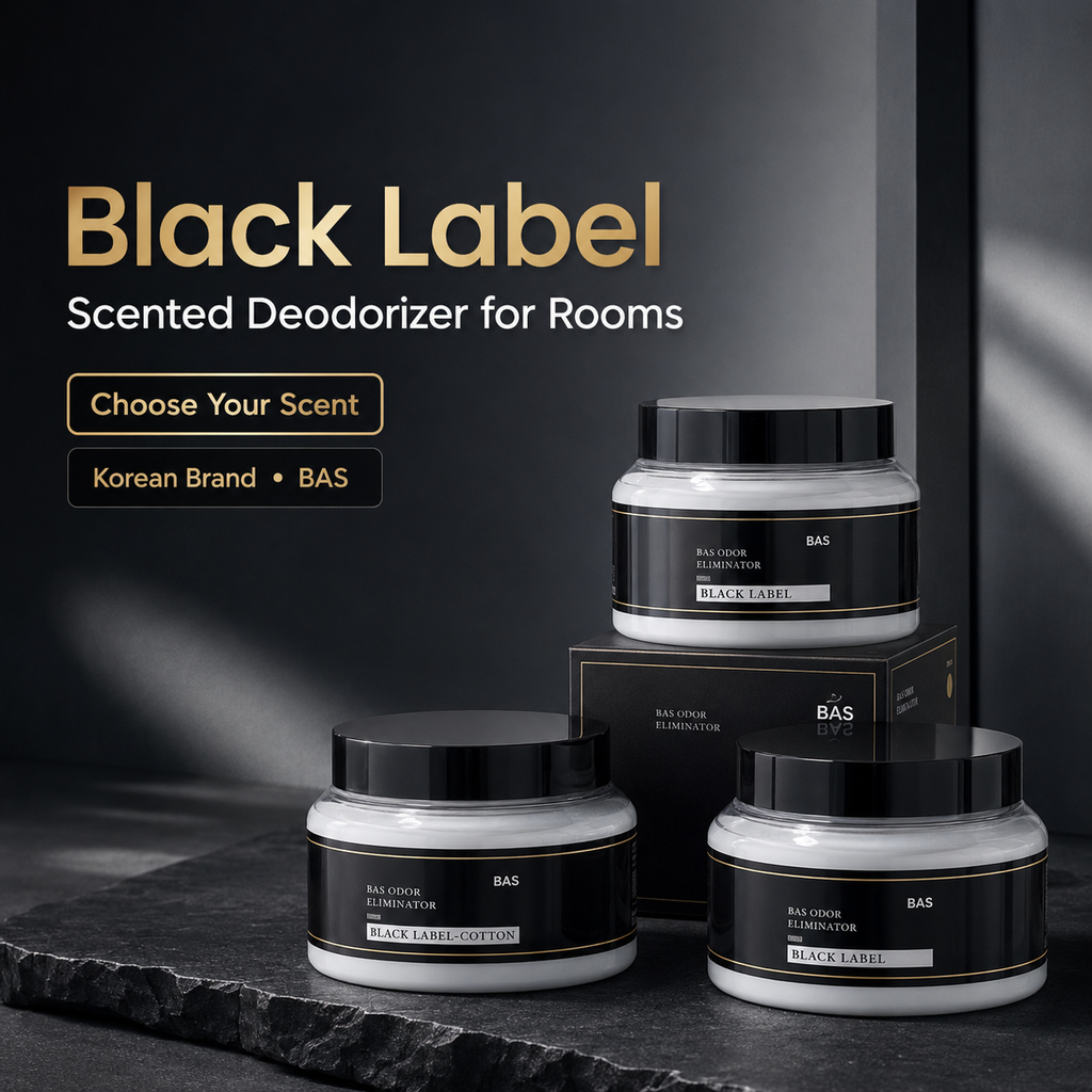 BAS BLACK LABEL Premium Grade Deodorizer With Fragrance, 350g (Solid Type) – Made in Korea