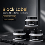 BAS BLACK LABEL Premium Grade Deodorizer With Fragrance, 350g (Solid Type) – Made in Korea
