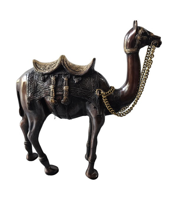 Brass Bronze Camel Divine Animal Statue Decoration Home Office Restaurant Display