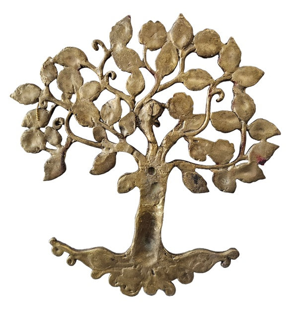 Brass with Color Stone Kalpavriksha Wish Fulfilling Tree Ornaments Decoration Home Office Restaurant Display