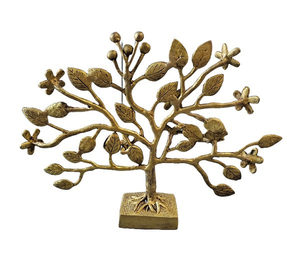 Brass with Color Stone Kalpavriksha Wish Fulfilling Tree Ornaments  Decoration Home Office Restaurant Display