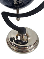 EHAIKA Dark Blue Table Top World Globe, Small Size, Simple & Durable Metal Stand