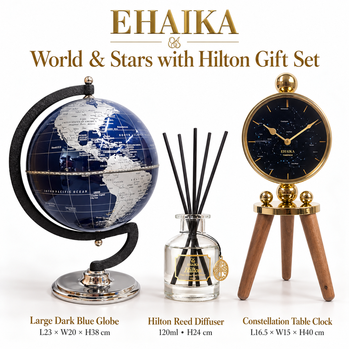 World & Stars with Hilton Gift Set (U.P. $157.10)