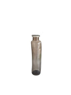 EHAIKA Clear Brown Color Irregular Shape Glass Vase – Modern Livingroom Tabletop Home Décor