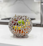 EHAIKA Sea Coral Design Small Opening Fruit Bowl - Dinner Party, Aluminium Dinning Tableware