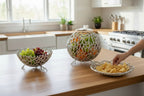 EHAIKA Sea Coral Design Serving Plate / Bowl (Set of 3) - Dinner Party, Aluminium Dinning Tableware