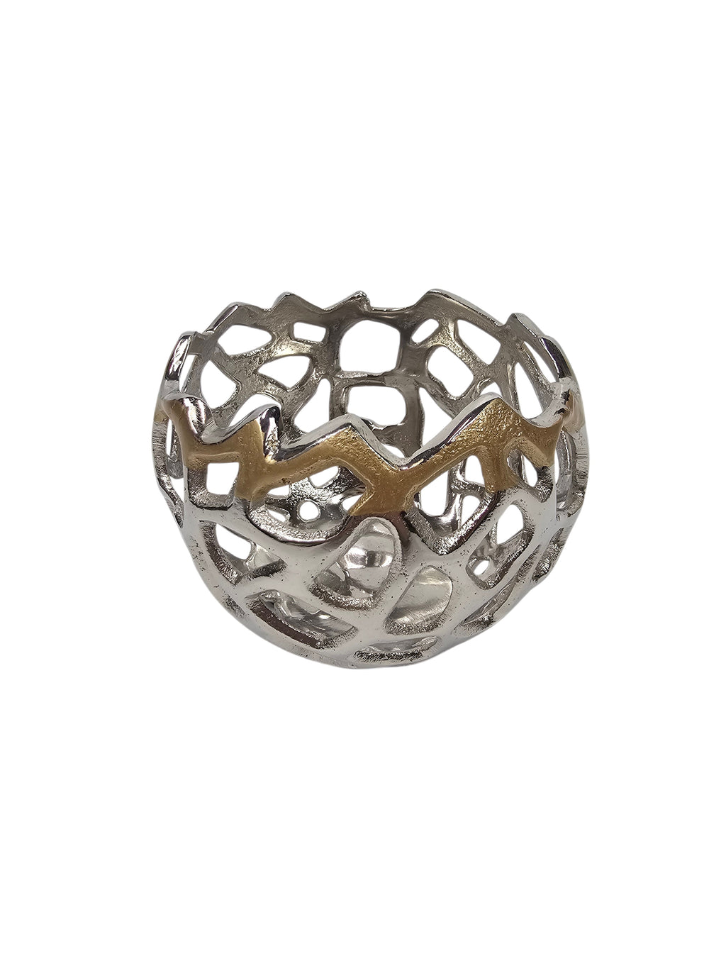EHAIKA Sea Coral Votive Candle Bowl (Small) - Aluminium Decorative Dinning Tableware