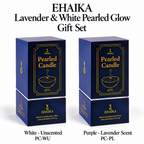 EHAIKA Lavender & White Pearled Glow Gift Set (U.P. 75.30)