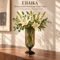 EHAIKA Honeycomb Hurricane Glass Vase - India Mouth-blown Handmade