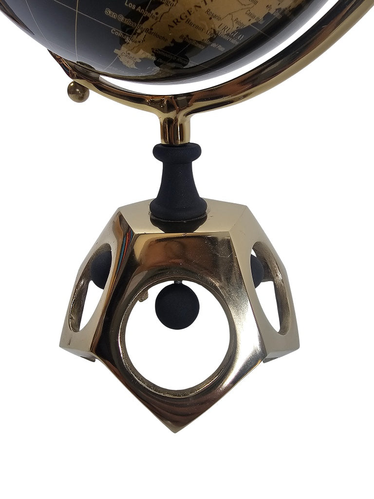 50% off - EHAIKA Classical Golden Stand Table Top World Globe, Durable Metal Decorative Stand