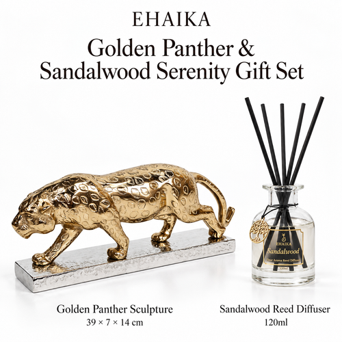 EHAIKA Golden Panther & Sandalwood Serenity Gift Set (U.P. 116.50)