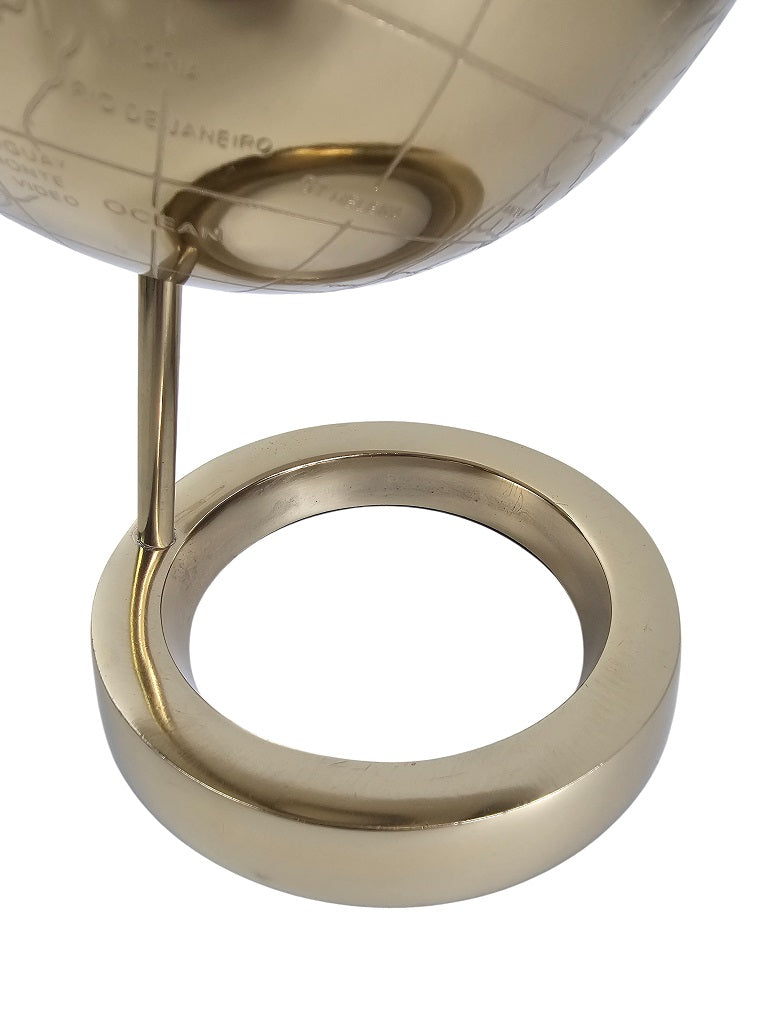 50% off - EHAIKA Full Golden Table Top World Globe, Durable Gold Color Metal Globe & Stand